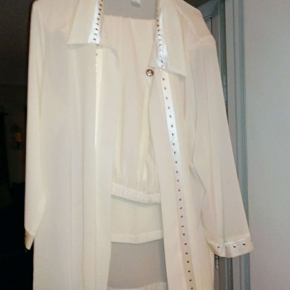 Sheer Alabaster Pantsuit